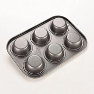 reentry-phenomenon 6-Cups Metal Non Stick Cupcake Mold Tray Tin N3
