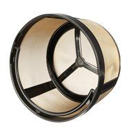 KINGSO Basket-Style Gold Permanent Coffee Filter for 4 Cups Pack of 2