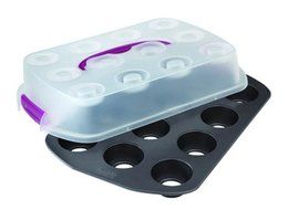 Chicago Metallic Uptake Bake &amp; Serve Cupcake Set 26725 N2