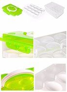 Egg Storage Box Food Container Keep Eggs Fresh Organizer Kitchen Supplies (Red) N3