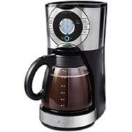 Mr. Coffee 12-Cup Programmable Coffee Maker, Stainless Steel/Black Base - Includes Water Filtration