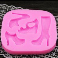Anyana High-heeled Shoes High Heel Boots Silicone Fondant Mold Cake Decorating Pastry Gum Pastry Tool Kitchen... N4