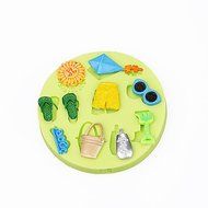 Y&amp;XL&amp;H Summer Beach Toy Cupcake Decoration Silicone Chocolate Mold Fondant Sugarcraft Tools Polymer Clay Candy... N2