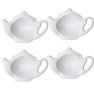Home-X Teapot-Shaped Teabag Holders - Set of 4 N3