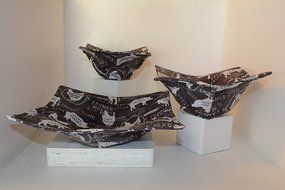 Microwave Bowl Cozies // Set of 3 // 1 Small Bowl Cozy // 1 Medium Bowl Cozy // 1 Dinner Plate Cozy // Locally... N3
