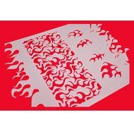 FOUR-C Decorating Stencil Cake Border Stencil Cake Tools Color White N2