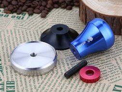 Himine Stainless Steel 399g Coffee Bean Tamper 58mm Espresso Tamper (Black) N3