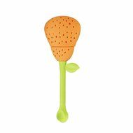 GOOTRADES Silicone Perforated Pear Shaped Tea Strainer Filter (pack of 2) (Brown) N2