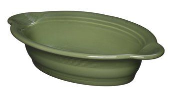 Fiesta 587-340 Individual Oval Casserole, 9 by 5&quot;, Sage
