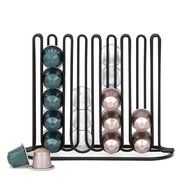 Slim and Sleek Coffee Pod Holder and Organizer for 40 Coffee Pods for Nespresso and Creamer Pods N4