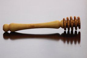 Aelia Olive Wood Honey Dipper Handcrafted in Jerusalem