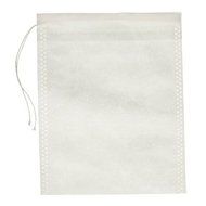Pack of 100 Disposable Tea Filter Bags Tea Infuser Drawstring Empty Tea Bags White 9x10cm