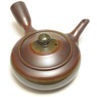 Banko teapot 526G purple mud Oribe 280cc (japan import) N3