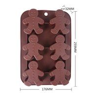 Generic Silicone Mold Gingerbread Man Bakeware Dishwasher Safe N3