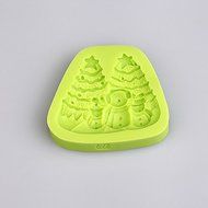 Y&amp;XL&amp;H Xmas Cake Decorating Tools Snowman Christmas Fondant Silicone Mold for Cupcake Candy Chocolate Soap Clay... N2