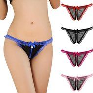 Underwear, PHOTNO Hot Women Lace Crotchless G-string Underwear Thongs Panties Lingerie N6
