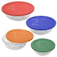 Pyrex Smart Essentials 8 Piece Mixing Bowl Set