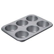 Chicago Metallic&trade; Professional 6-Cup Giant Muffin Pan with Armor-Glide Coating | Each Cup Has a 10.5 OZ. Capacity...