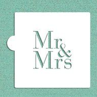 Mr &amp; Mrs Cookie and Craft Stencil CM037 by Designer Stencils
