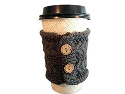 Hug Your Mug Cup Cozy, Reusable Coffee Sleeve Hand Protector Drink Grip for Paper Cups N2