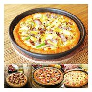8&quot; Non Stick Wide Rim Round Deep Dish Cake Pizza Pan Pie Tray Baking Mold Culinary Tool