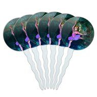 Set of 6 Cupcake Picks Toppers Decoration Sports and Hobbies - Bowling Ball N24