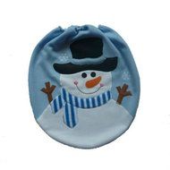 MORECOME Christmas Decoration Christmas Snowman Lid Single Toilet Cover (D) N8