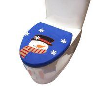 MORECOME Christmas Decoration Christmas Snowman Lid Single Toilet Cover (D) N9