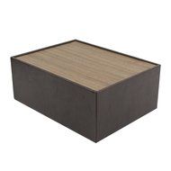 Jack Cube Leather Tea Box Storage Box Tea Bag Organizer Holder Tea Storage Drawer Holder with 12 Compartments(... N3