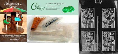 Cybrtrayd J033 Computer Chip Chocolate Candy Mold with Exclusive Cybrtrayd Copyrighted Chocolate Molding Instructions N6