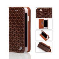 iPhone 7Plus Case Aroko Premium Genuine Leather Lightweight Slim Snap On Hard Coins Lines Back Cover For iPhone...