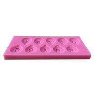 LYNCH 0-9 Number Balloon Shape Fondant Cake Decorating Tools Candy Mold,Pink N3