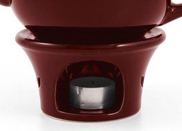 Metropolitan Tea Burgundy Ceramic Teapot Warmer