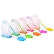 Silicone Tea Bags, Ououdee 5-Pack Reusable Loose Leaf Tea Infuser Strainer for Tea Cups, Mugs and Teapots-BPA... N4