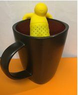 Lil Tea Guy Tea Infuser (Yellow) - Tea Strainers, Tea Filter for Loose Leaf Tea, Tea Party N2