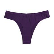 Underswear Laimeng, Hot Women Invisible Underwear Thong Cotton Spandex Gas Seamless Crotch (Purple) N6