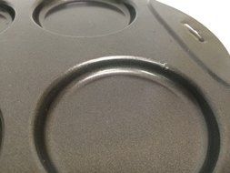Norpro Puffy Muffin Top Pan Makes 6 Non Stick Crowns 4&quot; Wide .5&quot; Deep 2-Pack N3