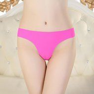 Underswear Laimeng, Hot Women Invisible Underwear Thong Cotton Spandex Gas Seamless Crotch (Purple) N11