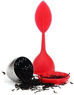 Tongzuo Silicone Loose Leaf Tea Infuser Strainer with Resting Coaster (Red, Blue, Green and Pink Optional) (2,... N8