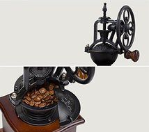 Ferris Wheel Design Vintage Manual Coffee Grinder With Ceramic Movement Retro Wooden Coffee Mill For Home Decoration N4