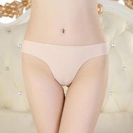 Underswear Laimeng, Hot Women Invisible Underwear Thong Cotton Spandex Gas Seamless Crotch (Purple) N17