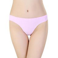 Underswear Laimeng, Hot Women Invisible Underwear Thong Cotton Spandex Gas Seamless Crotch (Purple) N19