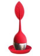Tongzuo Silicone Loose Leaf Tea Infuser Strainer with Resting Coaster (Red, Blue, Green and Pink Optional) (2,... N10
