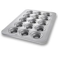 Chicago Metallic 45435 Glazed Aluminum Large-Crown 15 Cup Muffin Pan