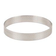 DeBuyer Valrhona Perforated Tart Ring - 4.92 inch Diameter