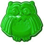 Pavoni FRT177 Platinum Silicone Gufo-Owl Mini Cake Mould, Green