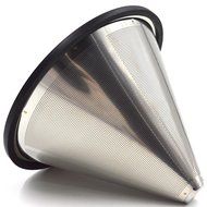 YC-Houseware Cone Coffee Filter 304 Stainless Steel Paperless Pour Over Coffee Dripper With Extra Fine Mesh Fits... N6