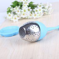 WICOO Silicone &amp; Stainless Leaf Tea Strainer Teaspoon Infuser Ball Spice Filter (red) N10