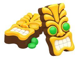 SpinningLeaf Bejeweled Tiki Sandwich Cookie Mold N2