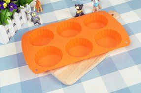 Webake 6-Cavity Cake Mold for Homemade Tart, Bundt, Cheesecake, Pudding, Jello, and More N10